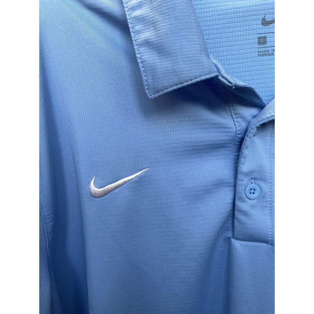 Tufts University Men's Nike Basketball‎ Polo Shirt Blue Sz L Please Read! - Picture 2 of 8